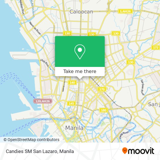 Candies SM San Lazaro map