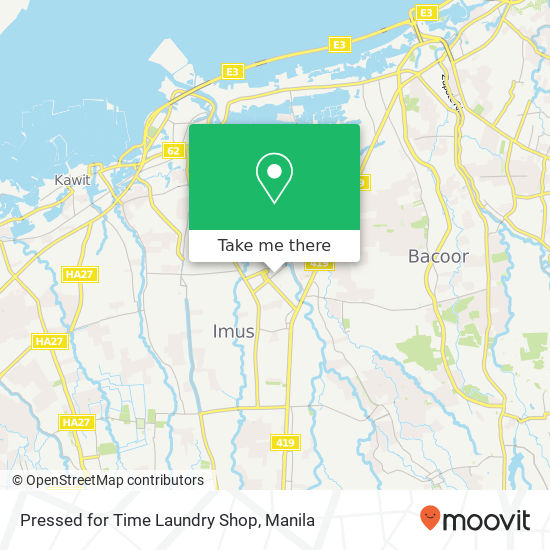 Pressed for Time Laundry Shop map