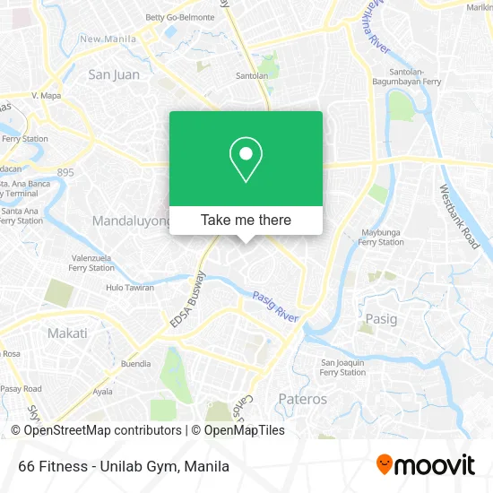 66 Fitness - Unilab Gym map