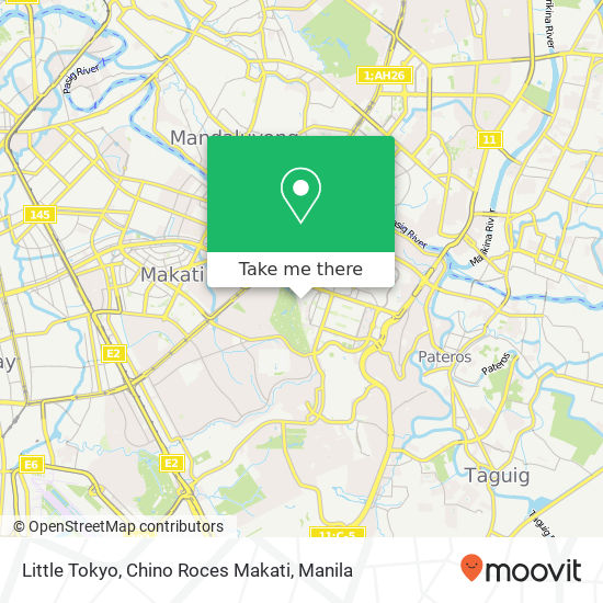 Little Tokyo, Chino Roces Makati map