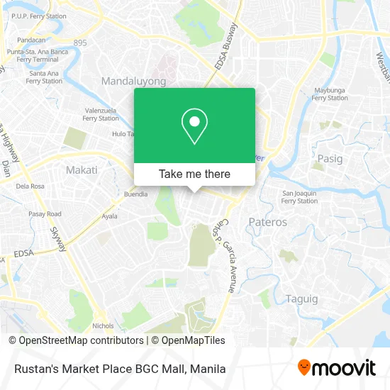 Rustan's Market Place BGC Mall map
