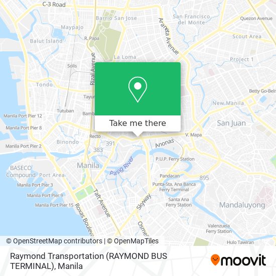 Raymond Transportation (RAYMOND BUS TERMINAL) map