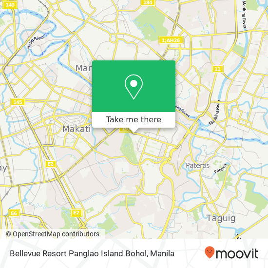 Bellevue Resort Panglao Island Bohol map