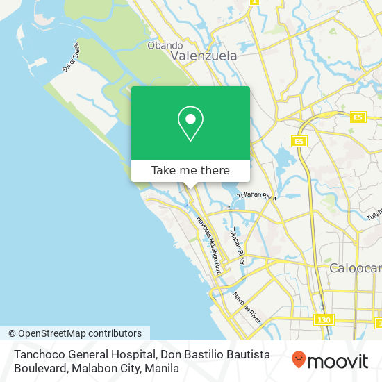Tanchoco General Hospital, Don Bastilio Bautista Boulevard, Malabon City map