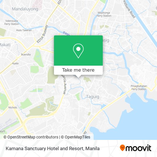 Kamana Sanctuary Hotel and Resort map