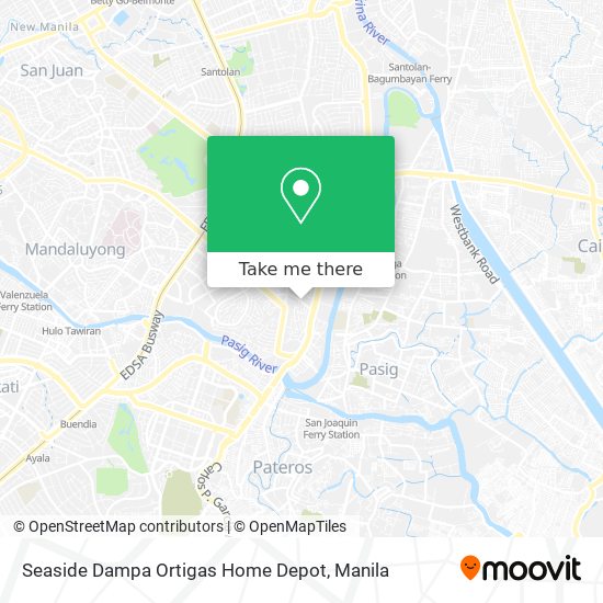 Seaside Dampa Ortigas Home Depot map