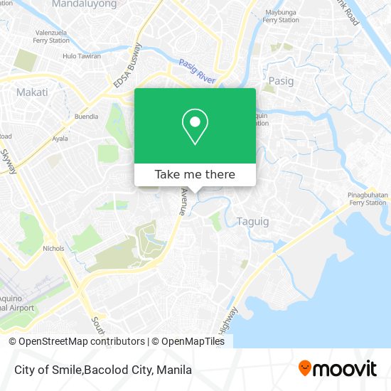 City of Smile,Bacolod City map