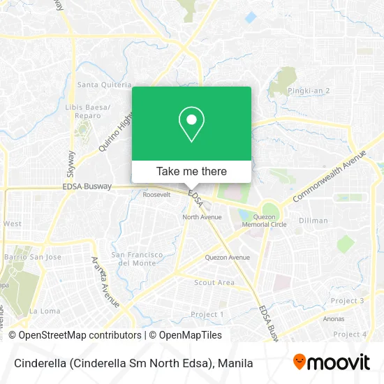 Cinderella (Cinderella Sm North Edsa) map