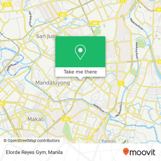 Elorde Reyes Gym map