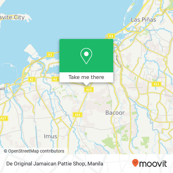 De Original Jamaican Pattie Shop map
