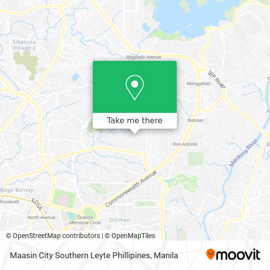 Maasin City Southern Leyte Phillipines map