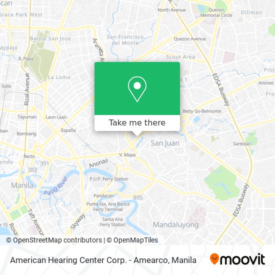 American Hearing Center Corp. - Amearco map