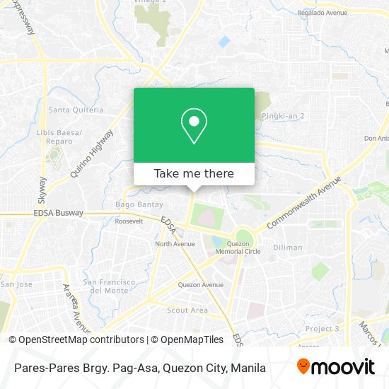 Pares-Pares Brgy. Pag-Asa, Quezon City map