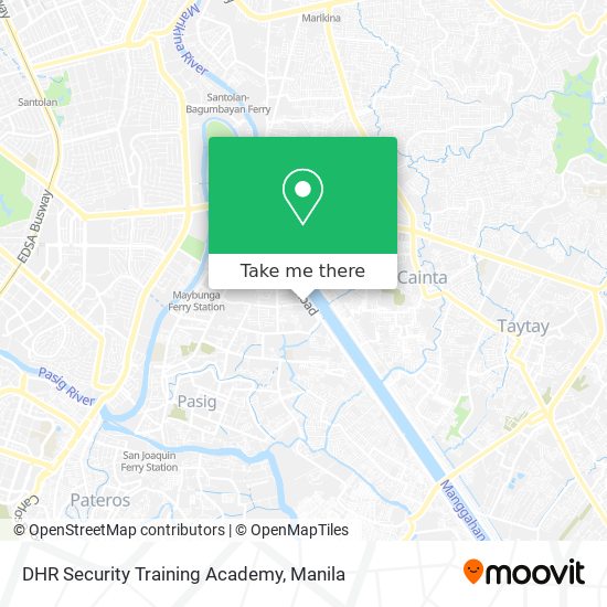 DHR Security Training Academy map