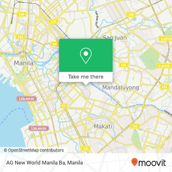 AG New World Manila Ba map