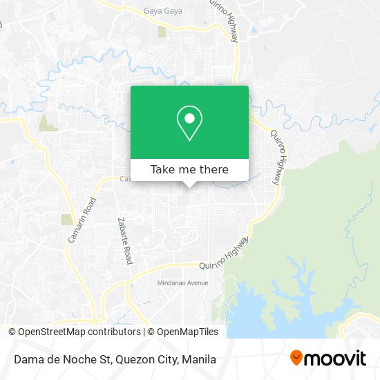Dama de Noche St, Quezon City map