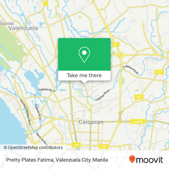 Pretty Plates Fatima, Valenzuela City map