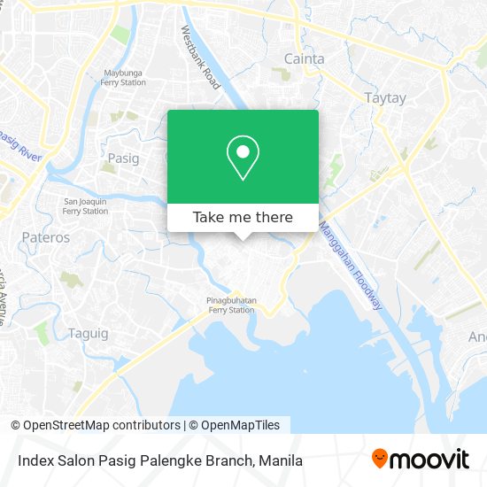 Index Salon Pasig Palengke Branch map