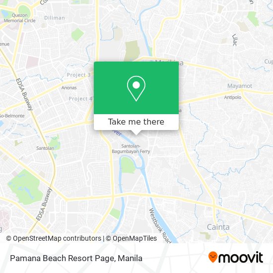 Pamana Beach Resort Page map