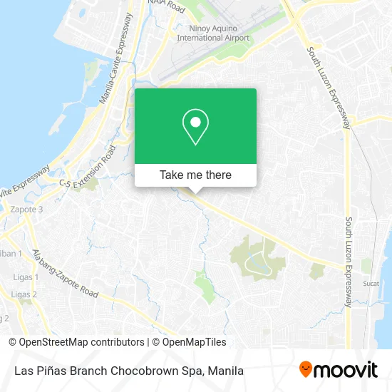 Las Piñas Branch Chocobrown Spa map