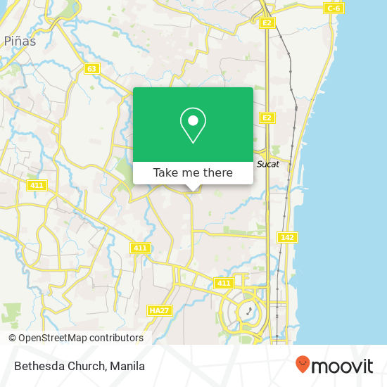 Bethesda Church map