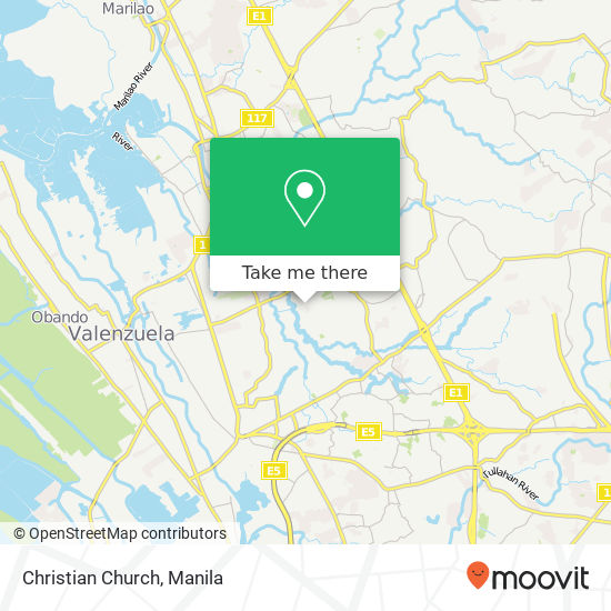 Christian Church map