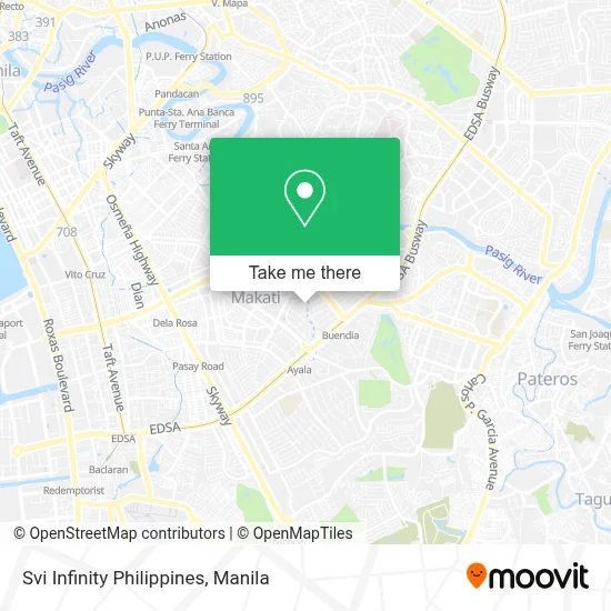 Svi Infinity Philippines map