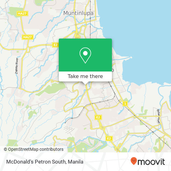 McDonald's Petron South map