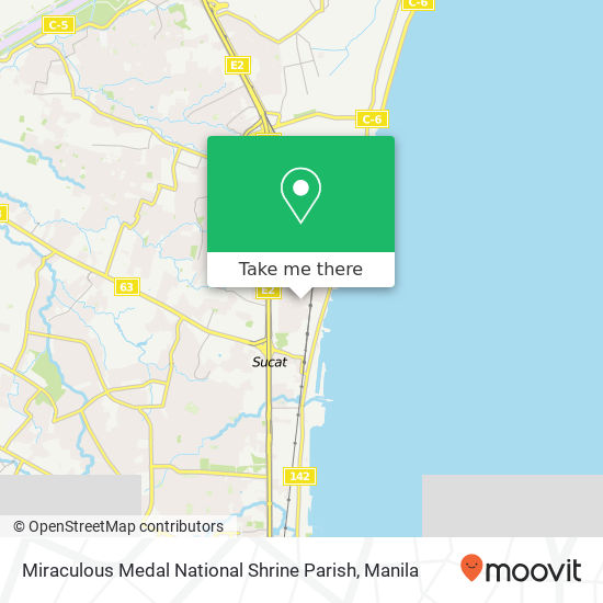 Miraculous Medal National Shrine Parish map