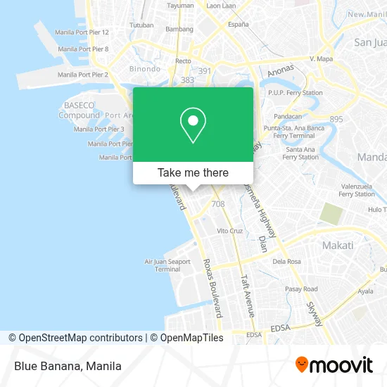 Blue Banana map