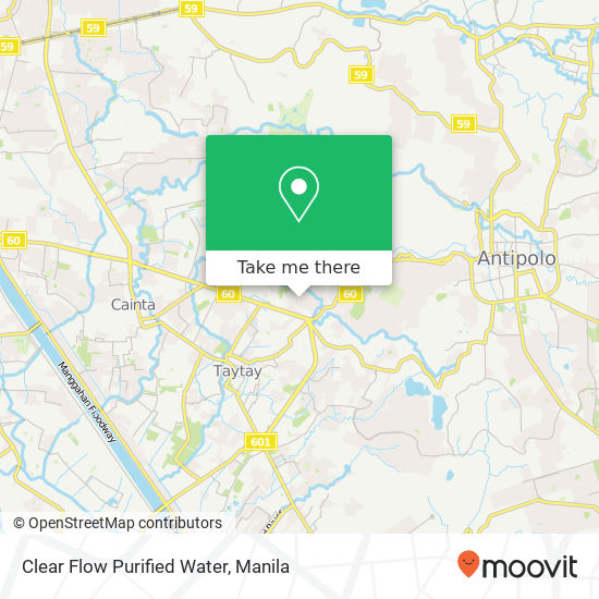Clear Flow Purified Water map