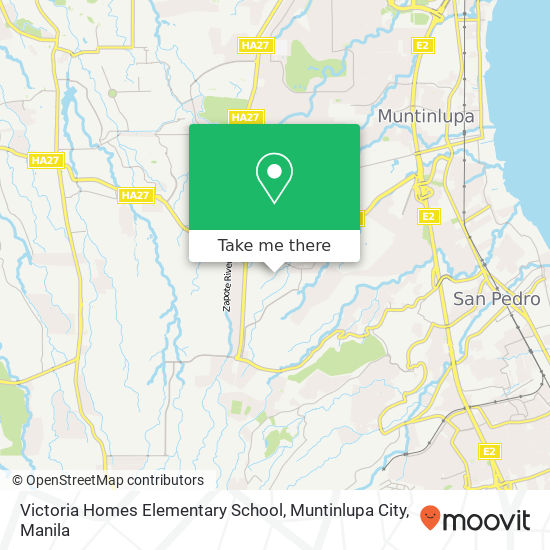 Victoria Homes Elementary School, Muntinlupa City map