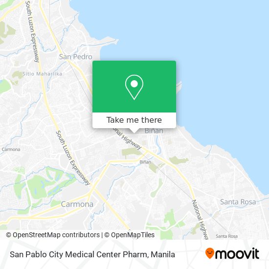San Pablo City Map How To Get To San Pablo City Medical Center Pharm In Biñan By Bus Or Train?