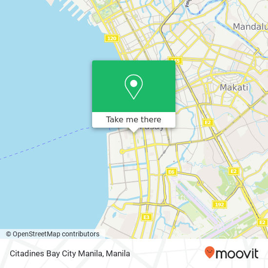 Citadines Bay City Manila map