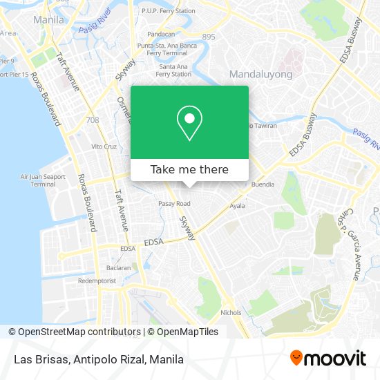 Las Brisas, Antipolo Rizal map