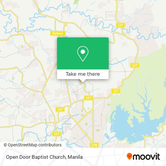 Open Door Baptist Church map