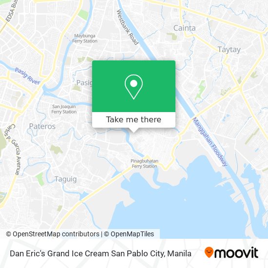 Dan Eric's Grand Ice Cream San Pablo City map