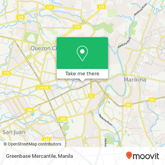 Greenbase Mercantile map