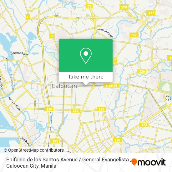 Epifanio de los Santos Avenue / General Evangelista , Caloocan City map