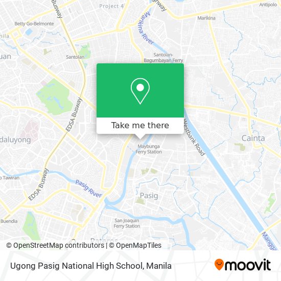 Ugong Pasig National High School map