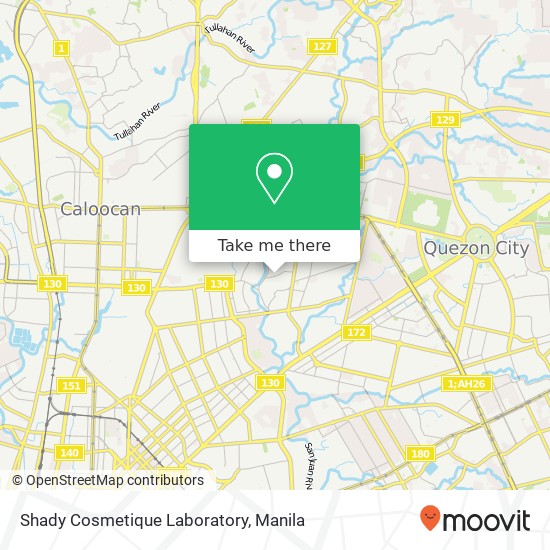 Shady Cosmetique Laboratory map