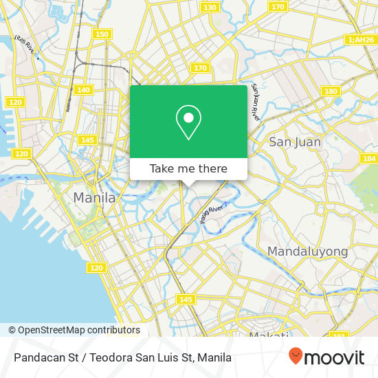 Pandacan St / Teodora San Luis St map