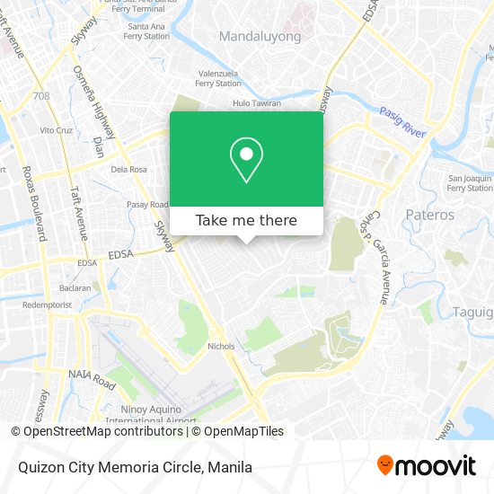 Quizon City Memoria Circle map
