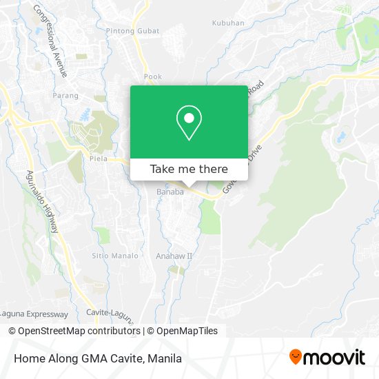 Home Along GMA Cavite map
