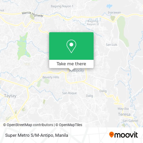 Super Metro S/M-Antipo map