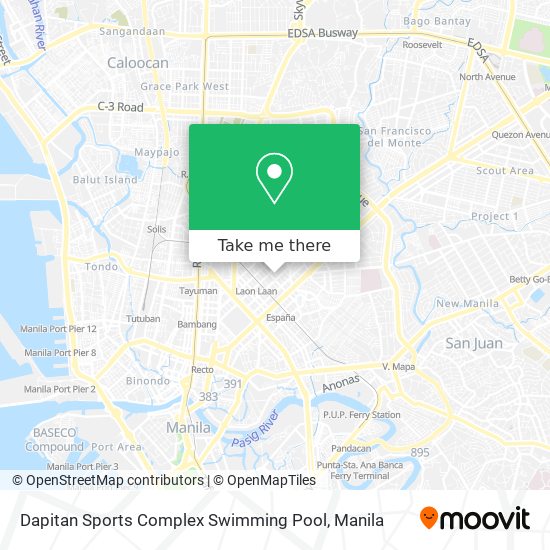 Dapitan Sports Complex Swimming Pool map