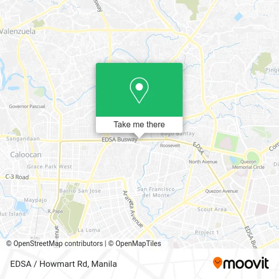 EDSA / Howmart Rd map