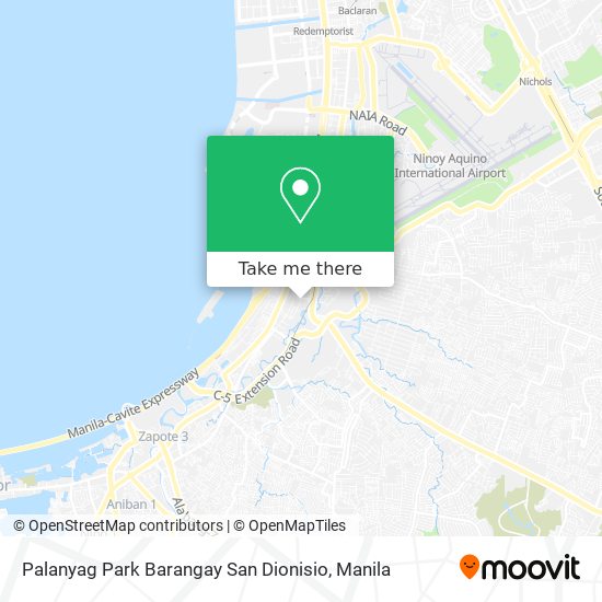 Palanyag Park Barangay San Dionisio map