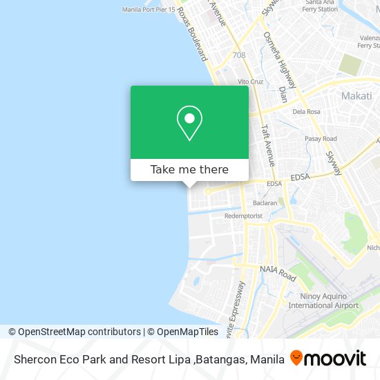 Shercon Eco Park and Resort Lipa ,Batangas map