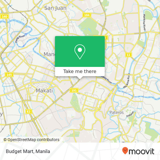 Budget Mart map